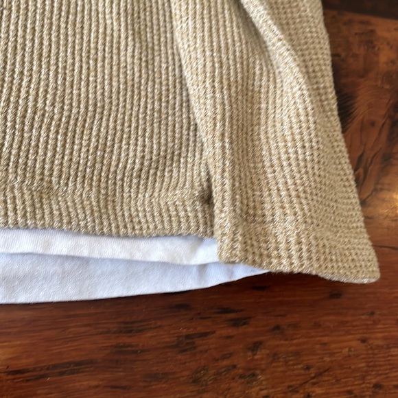 Zara Men’s Waffle Long Sleeve Sweater Size Large - Picture 6 of 9